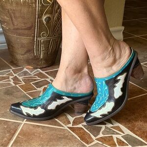 SPRING STEP Leather mules/slides sz38